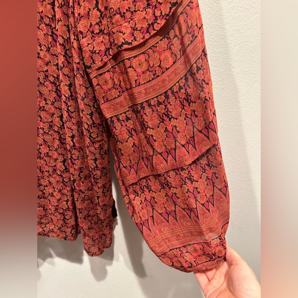 KOBI HALPERIN Mckenna Peasant Blouse / Size Medium / - Picture 3 of 9